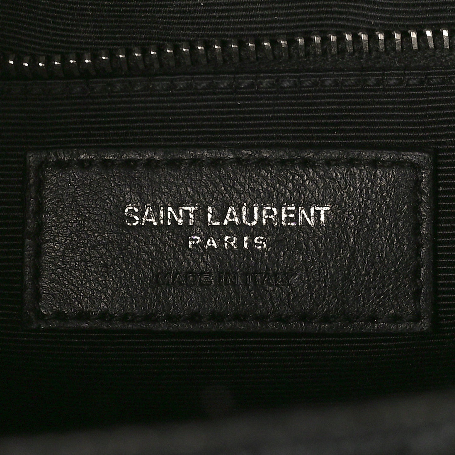 Grain De Poudre Textured Mixed Matelasse Large Triquilt Monogram Satchel Black