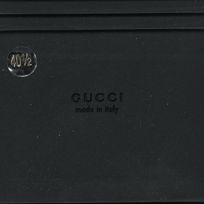 Gucci Jacquard Black Denim GG Monogram Angelina Platform 55mm Slide Sandals 40.5 Black Ivory 6 of 9