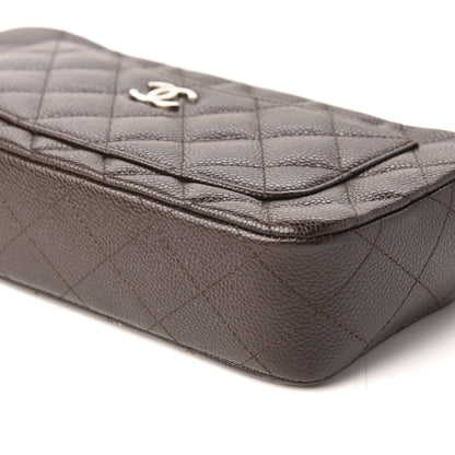 Chanel Caviar Quilted Timeless Camera Case Brown 6 of 9
