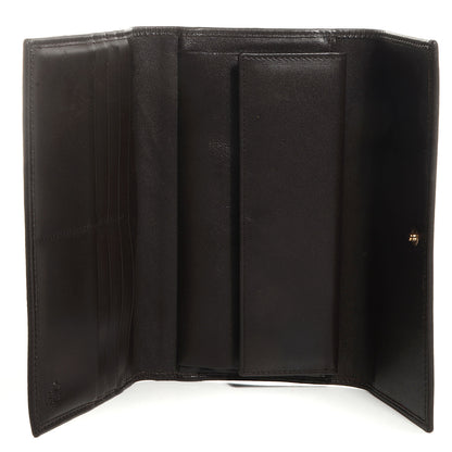Gucci Monogram Denim Signature Continental Wallet Brown 5 of 8