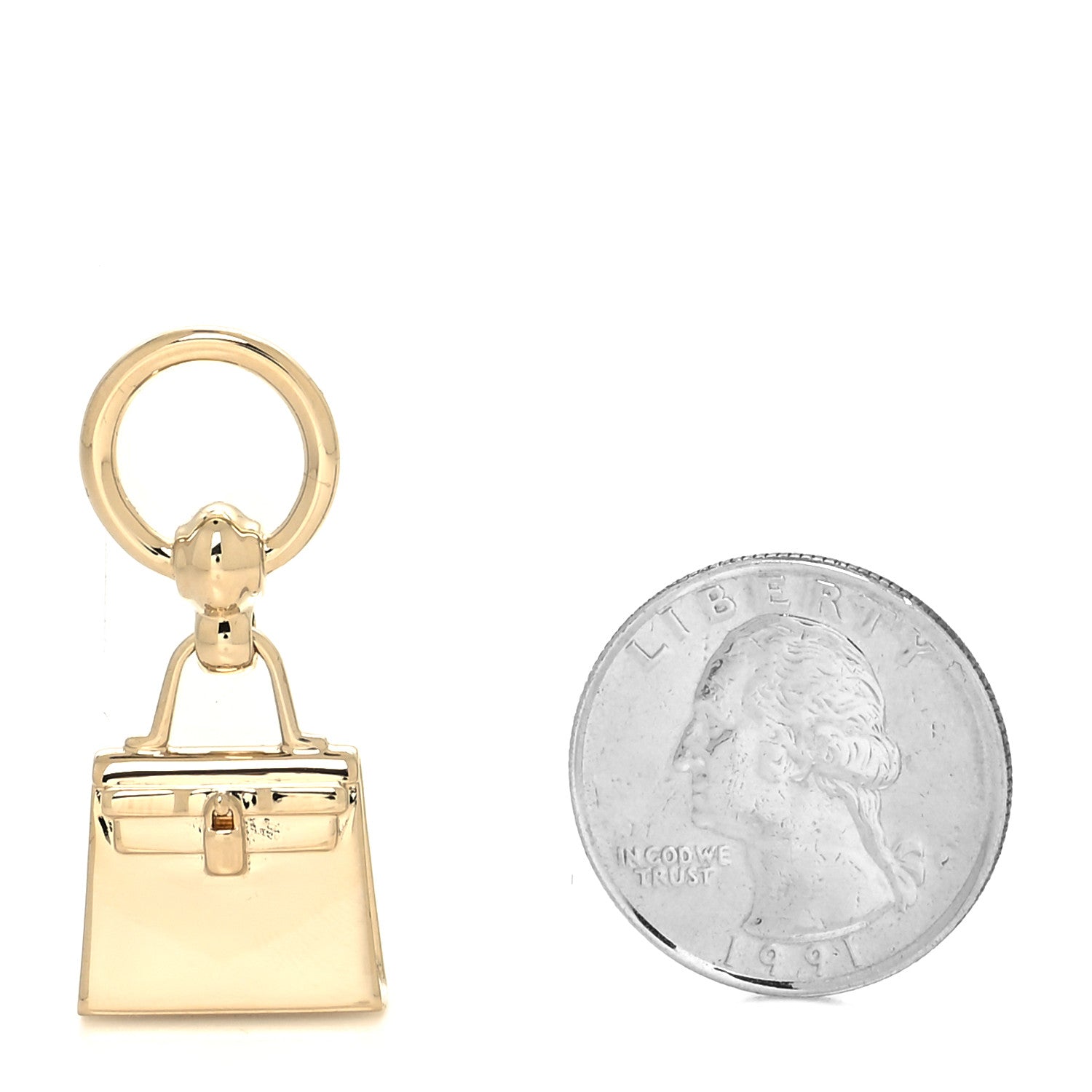 Hermes Permabrass Mini Kelly Twilly Ring 2 of 3