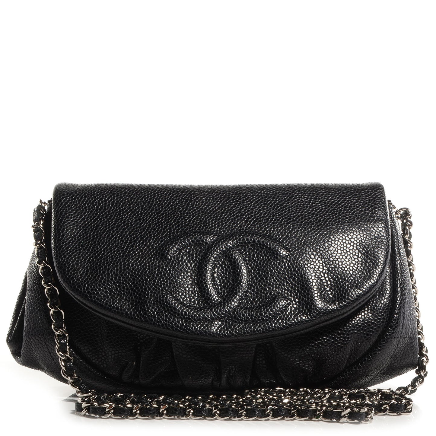 Caviar Half Moon Wallet On Chain WOC Black