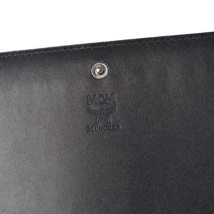 MCM Visetos Studded Chain Wallet Black 8 of 11