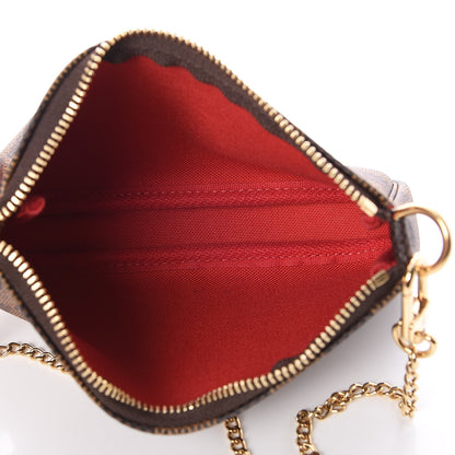 Louis Vuitton Damier Ebene Mini Pochette Accessories 5 of 8