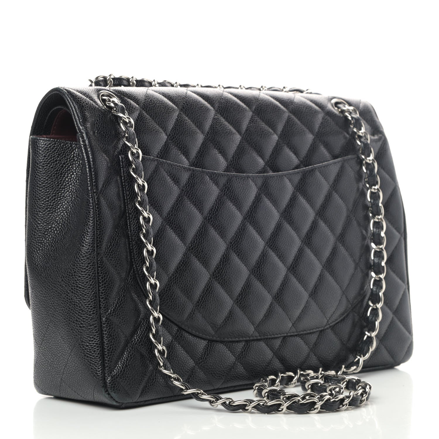 Chanel Caviar Quilted Maxi Double Flap Black 2 of 8