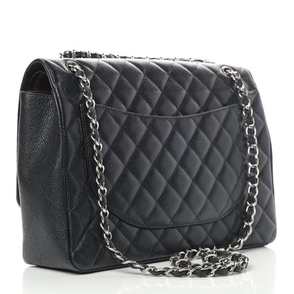 Chanel Caviar Quilted Maxi Double Flap Black 2 of 8