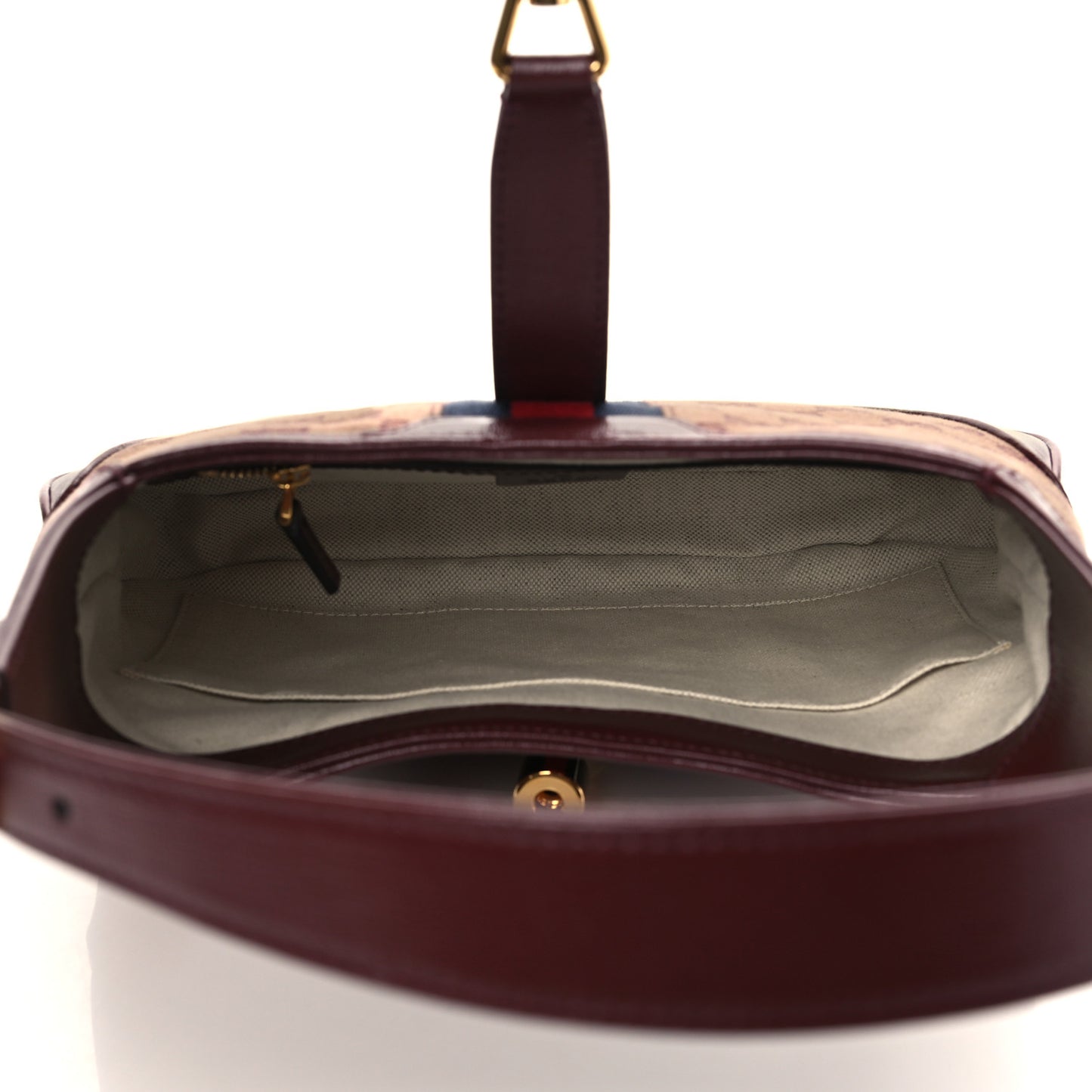 Monogram Azalea Calfskin Web Small Jackie 1961 Hobo Sahara Rubino Chardonnay