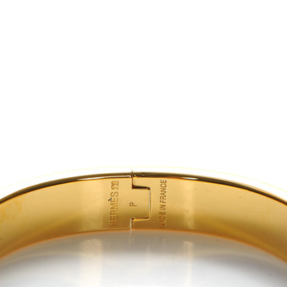 Hermes Enamel Narrow Clic Clac H Bracelet GM Black 4 of 5