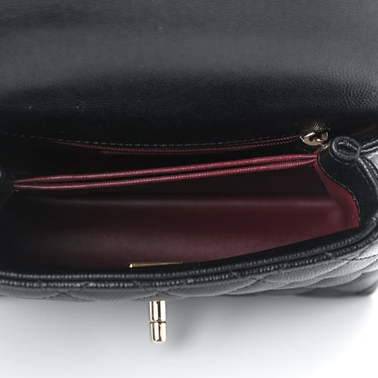 Chanel Caviar Quilted Extra Mini Coco Handle Flap Black 5 of 10