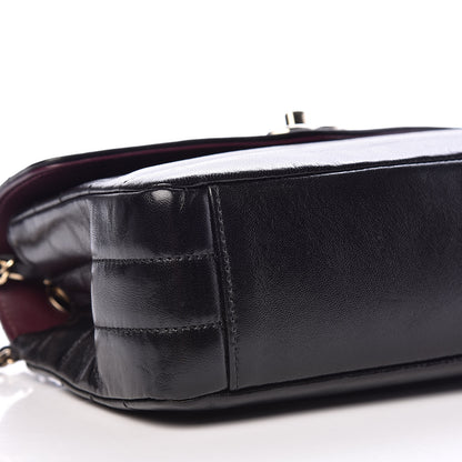 Chanel Shiny Lambskin Quilted Small Chevron Miroir Black 8 of 12