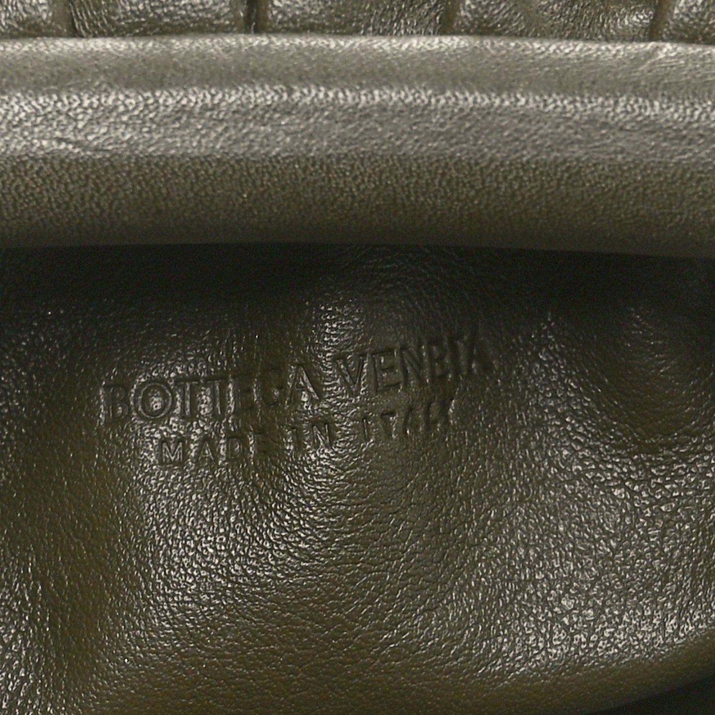 Butter Calfskin The Mini Pouch Kaki Fondente