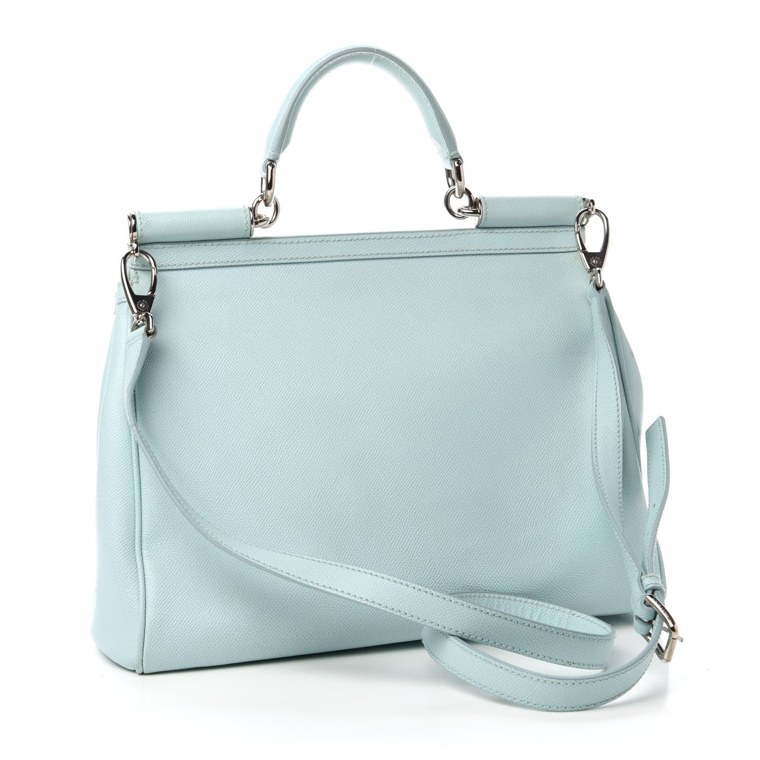 Dolce & Gabbana Dauphine Large Miss Sicily Satchel Light Blue 3 of 18