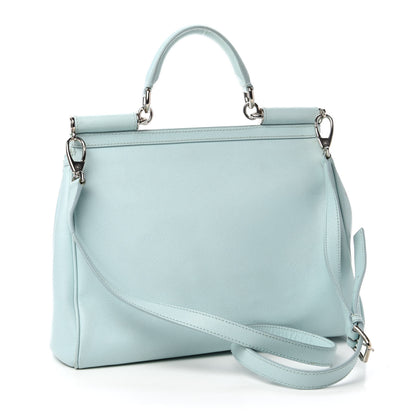 Dolce & Gabbana Dauphine Large Miss Sicily Satchel Light Blue 3 of 18