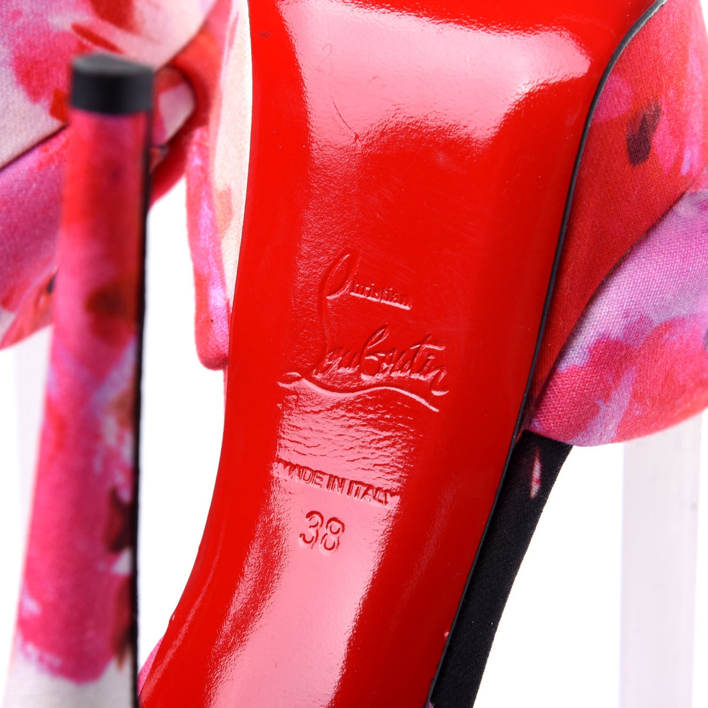 Fabric Volpi Popi Peep Toe 150 Platform Sandals 38 Pink