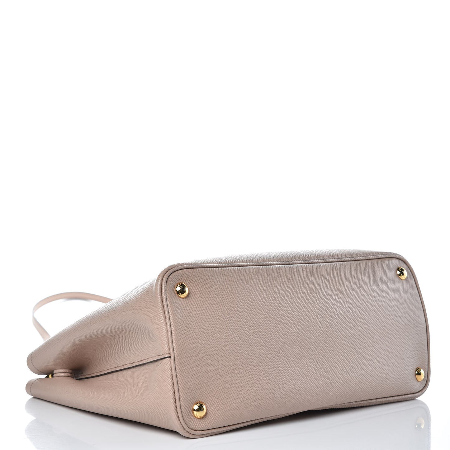 Saffiano Cuir Medium Double Bag Cammeo Black