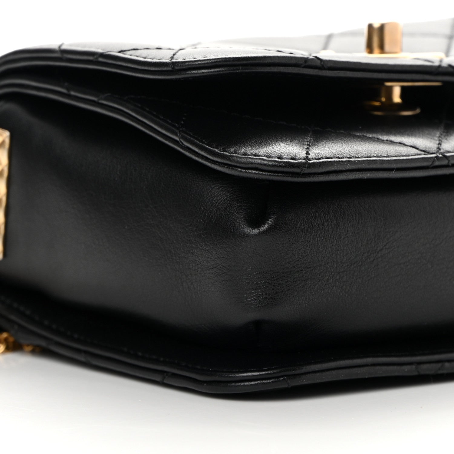 Chanel Lambskin Quilted Small Multiple Chain Flap Black 9 of 12