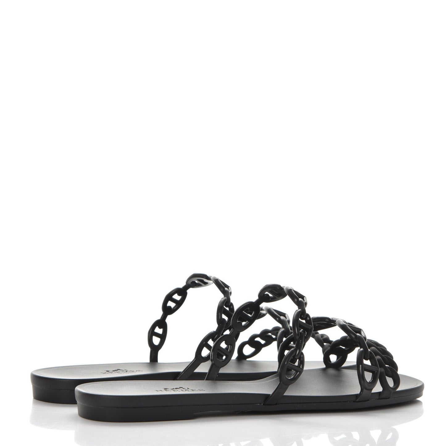 Rubber Chaine d'Ancre Rivage Sandals 35 Black