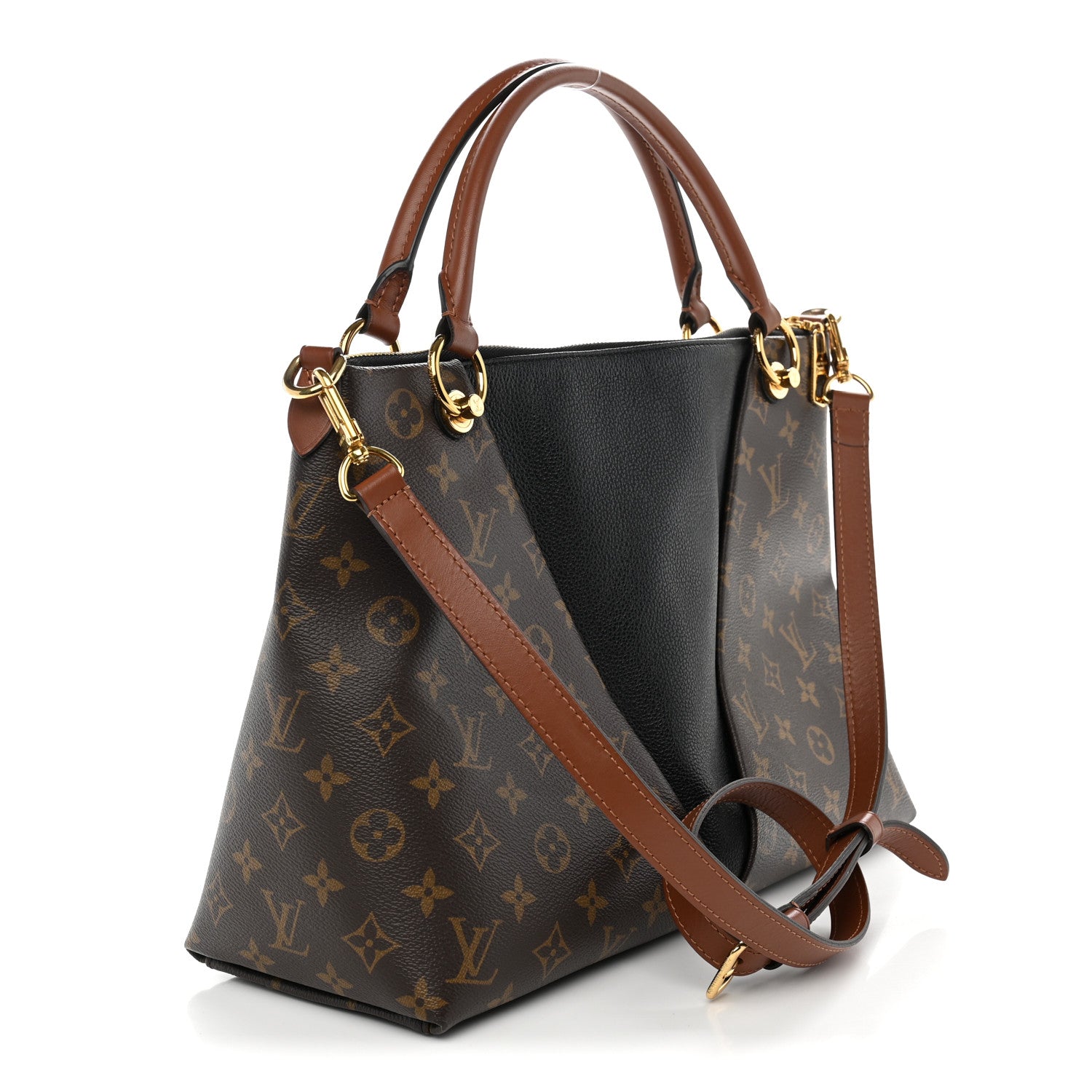 Louis Vuitton Monogram V Tote MM Black 3 of 10
