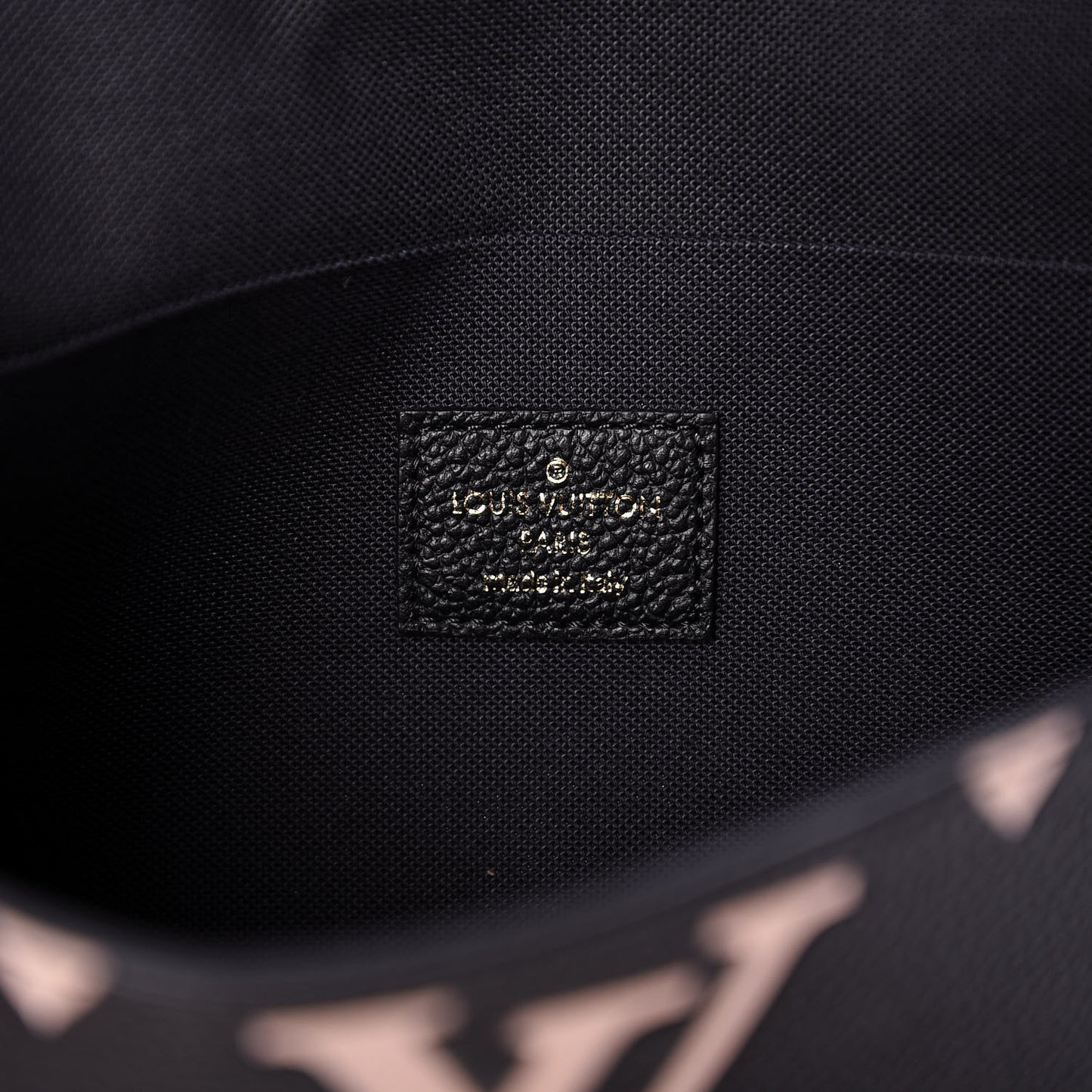 Empreinte Monogram Giant Crafty Pochette Felicie Black Creme