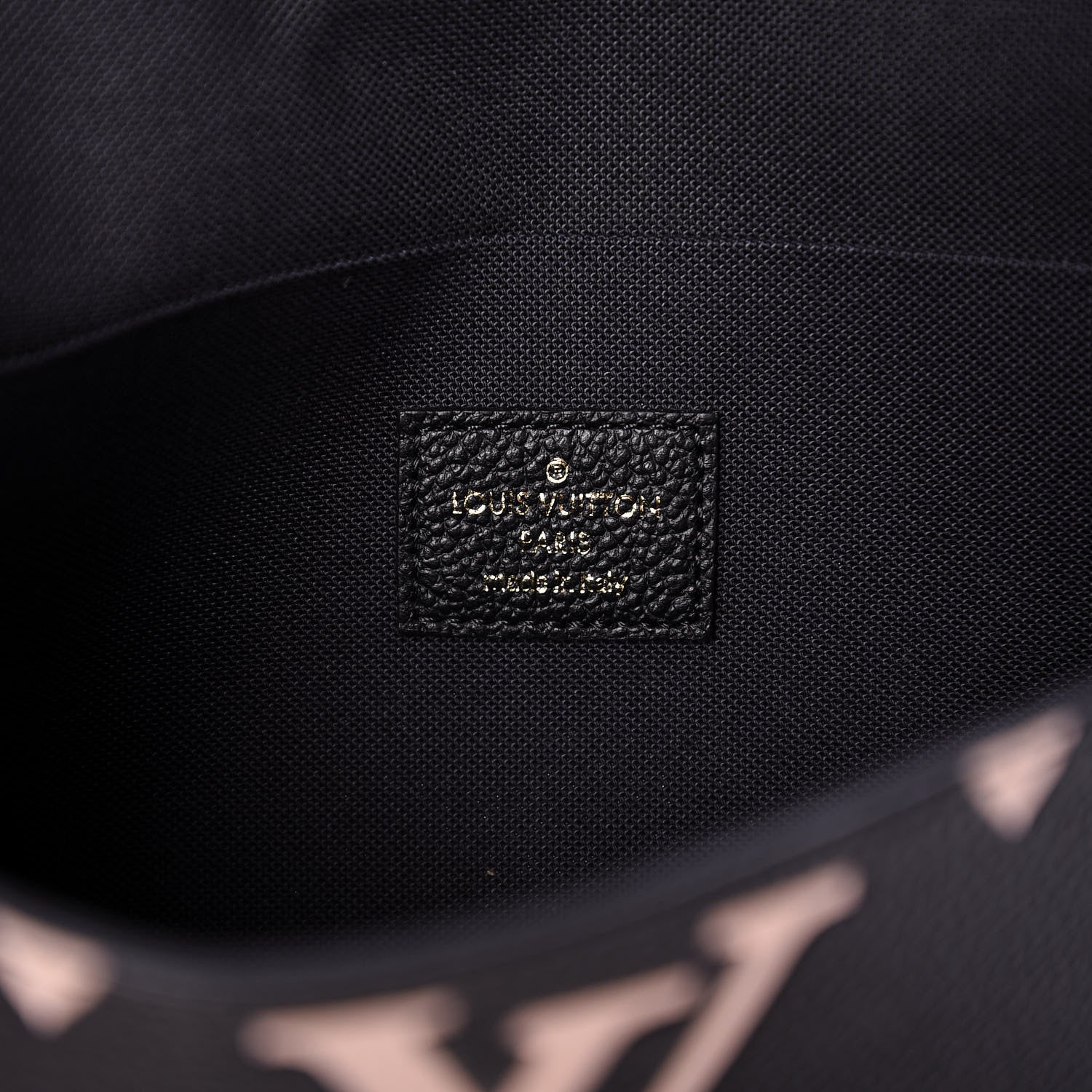 Louis Vuitton Empreinte Monogram Giant Crafty Pochette Felicie Black Creme 6 of 10