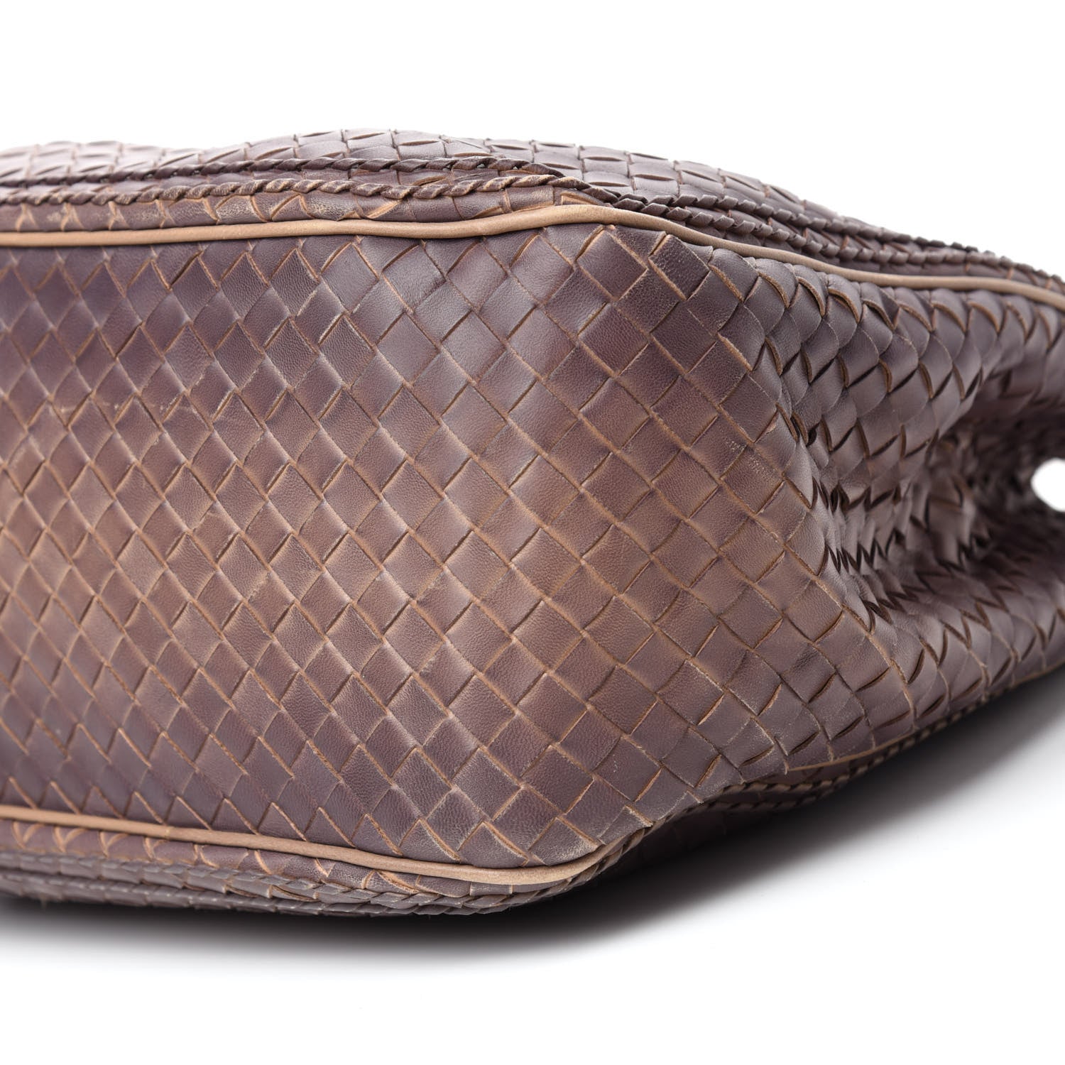 Bottega Veneta Nappa Intrecciato Ombre Shoulder Bag Camel 7 of 13