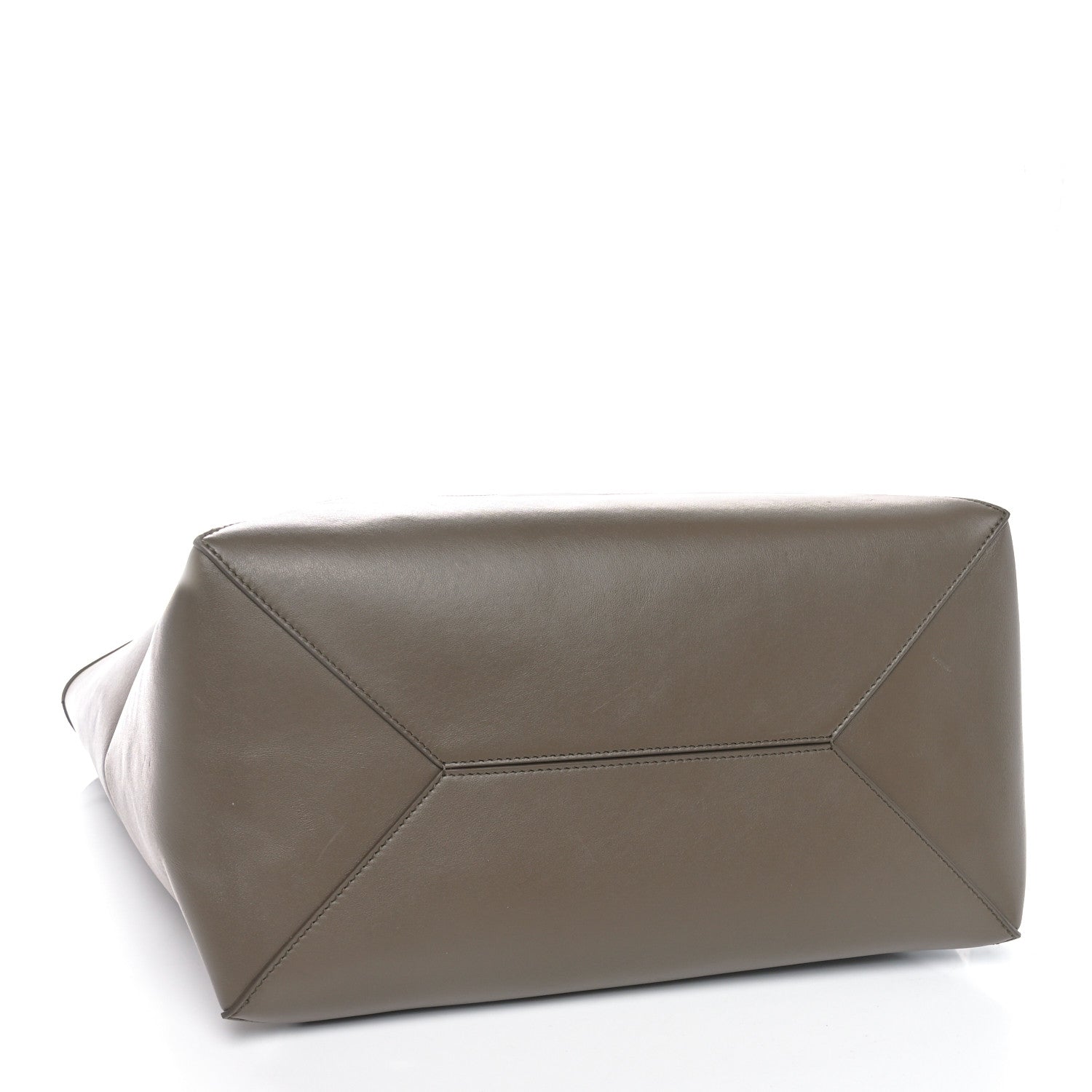 Loewe Shiny Calfskin Medium Puzzle Fold Tote Umber 4 of 9