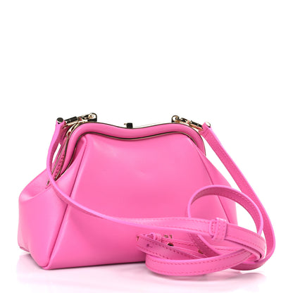 Bulgari Nappa Serpentine Clutch With Strap Pink 3 of 8
