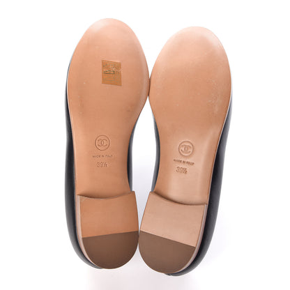 Chanel Lambskin CC Loafers 39.5 Black 5 of 12