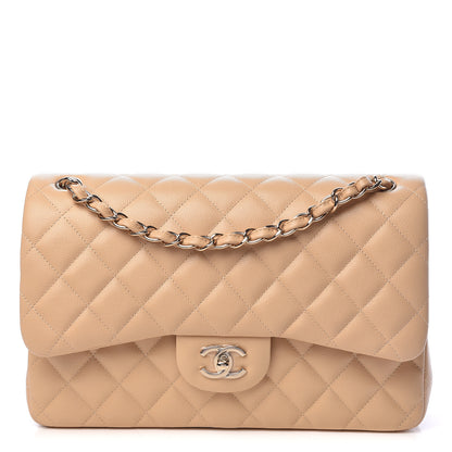 Chanel Caviar Quilted Jumbo Double Flap Beige Clair 1 of 11