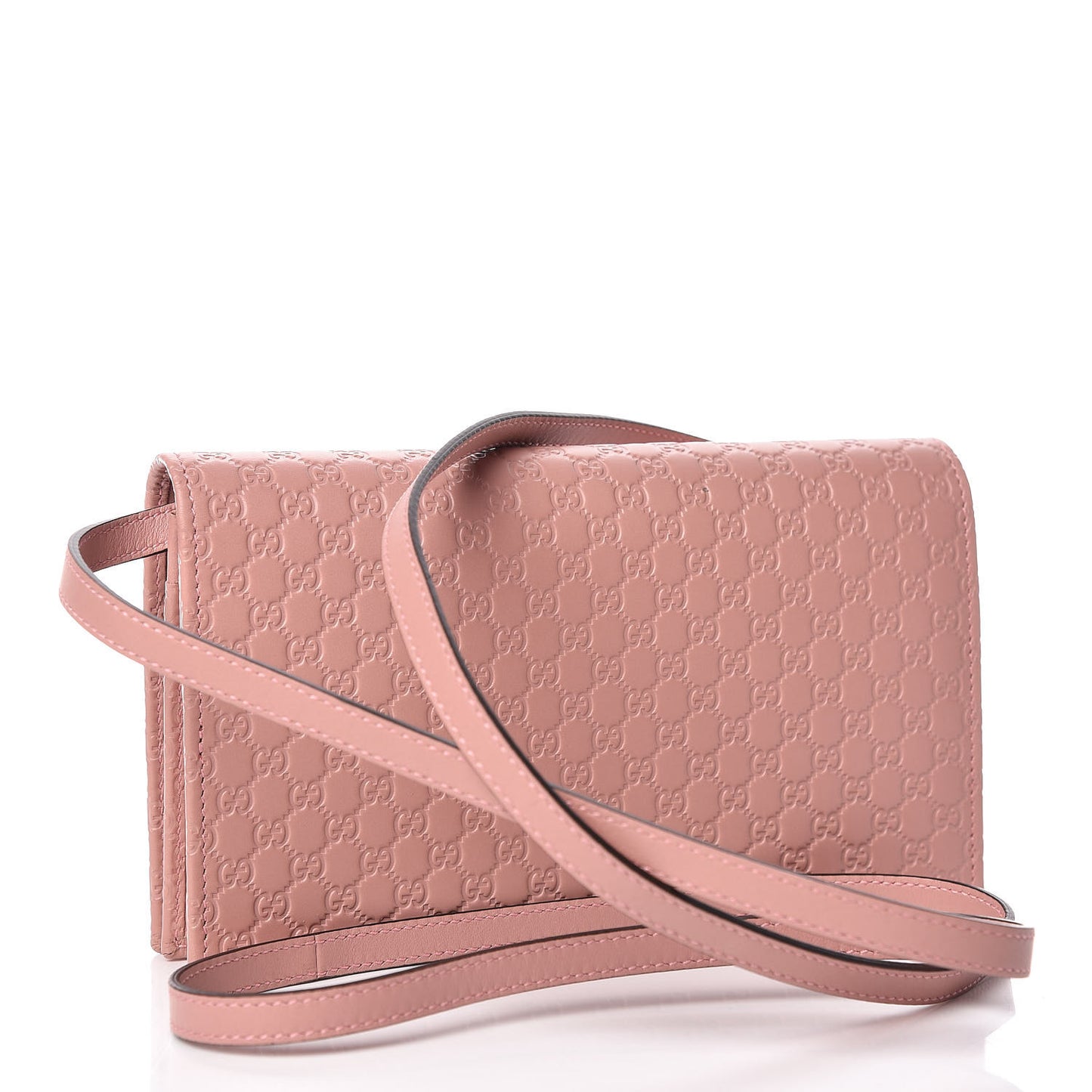 Microguccissima Crossbody Wallet Soft Pink