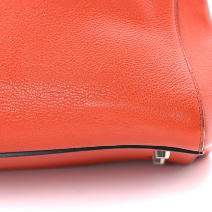 Celine Grained Calfskin Medium Edge Shoulder Bag Vermillion 19 of 21