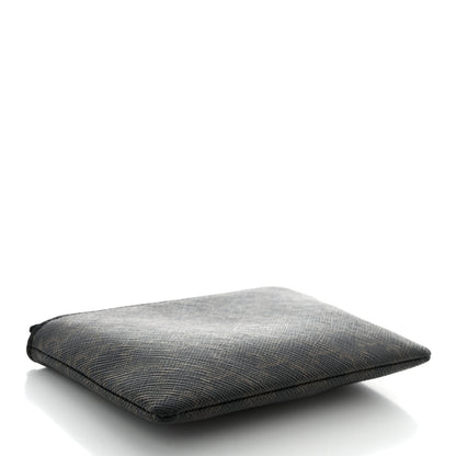 Celine Triomphe Canvas Coin and Card Pouch With Hook Black 4 of 9