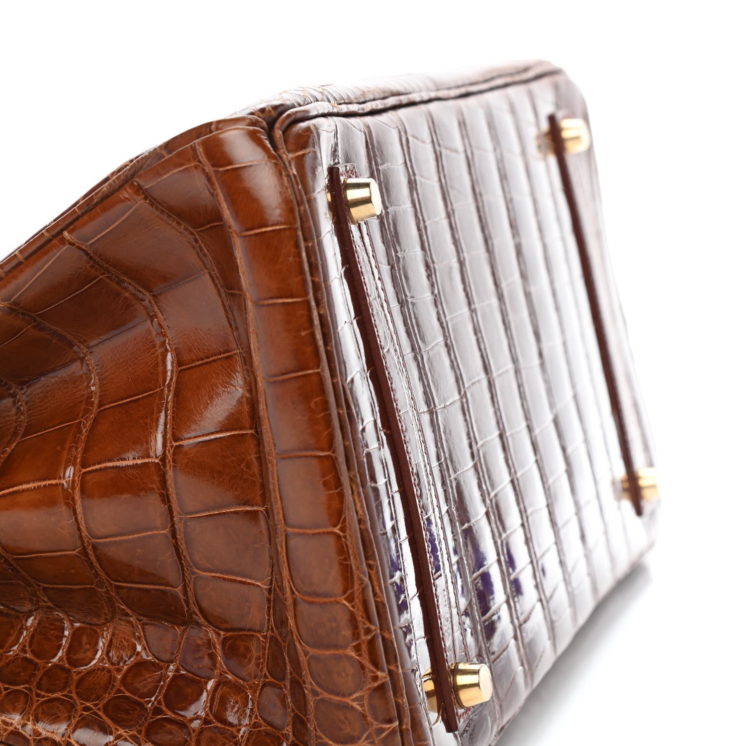 Hermes Shiny Porosus Crocodile Birkin 35 Etrusque 7 of 35