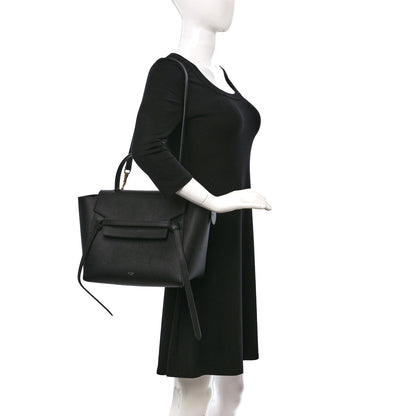 Celine Grained Calfskin Mini Belt Bag Black 2 of 7