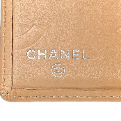 Chanel Calfskin Quilted Cambon Bi-Fold Wallet Beige Black 8 of 16