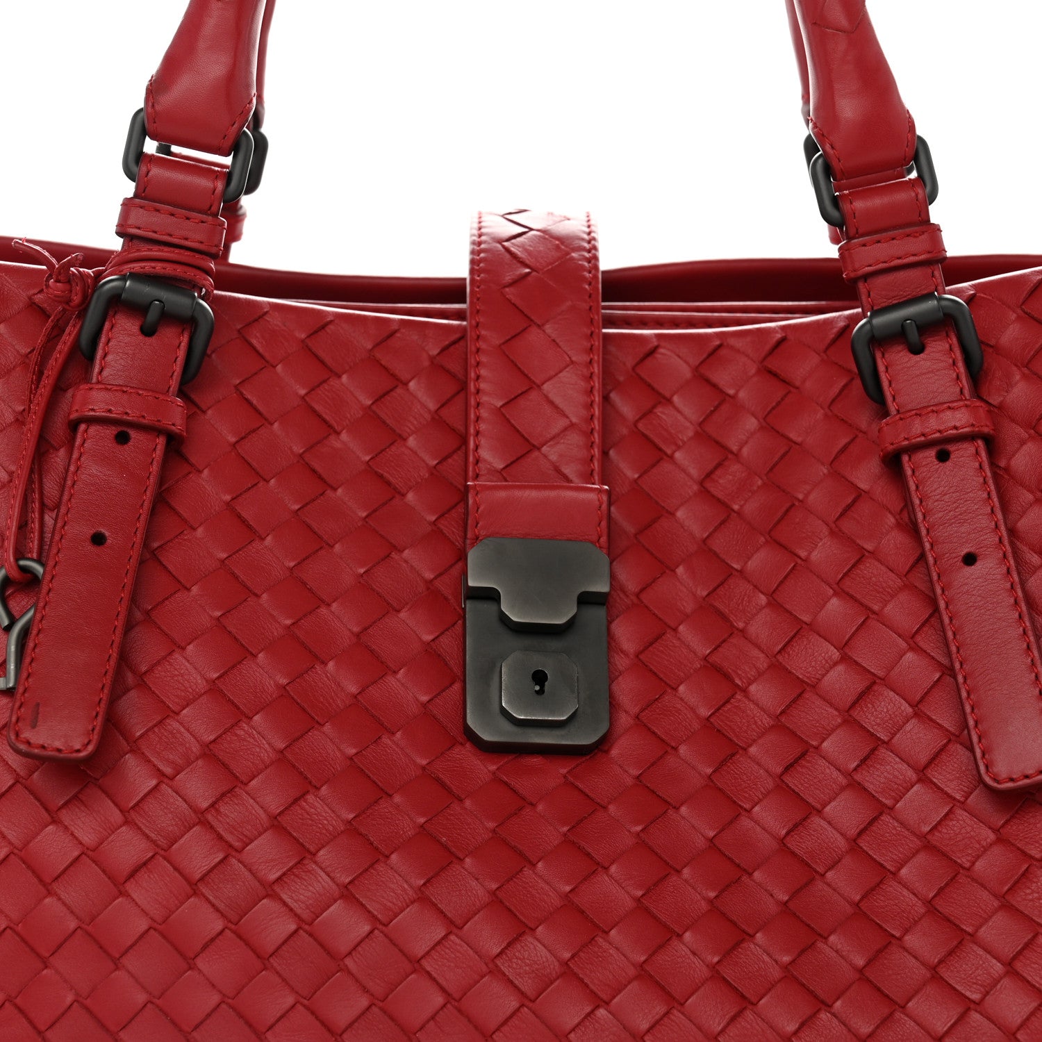 Bottega Veneta Light Calf Intrecciato Medium Roma Fraise 8 of 12