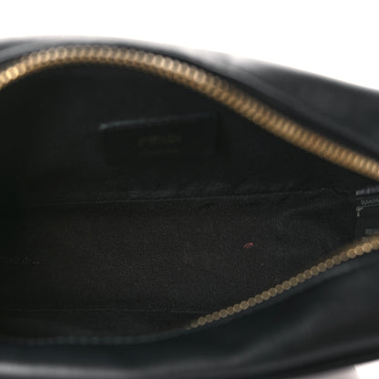 Fendi Vitello Century FF 1974 Embossed Mini Camera Case Black 5 of 9