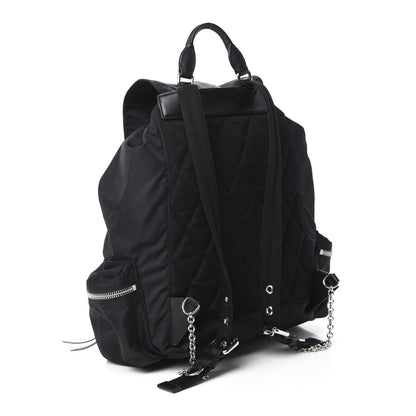 Burberry Technical Nylon Large Rucksack Backpack Black 2 of 8