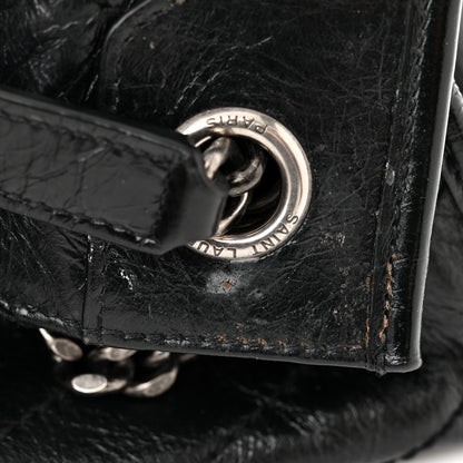 Saint Laurent Crinkled Calfskin Matelasse Monogram Medium Niki Shopper Tote Black 12 of 12
