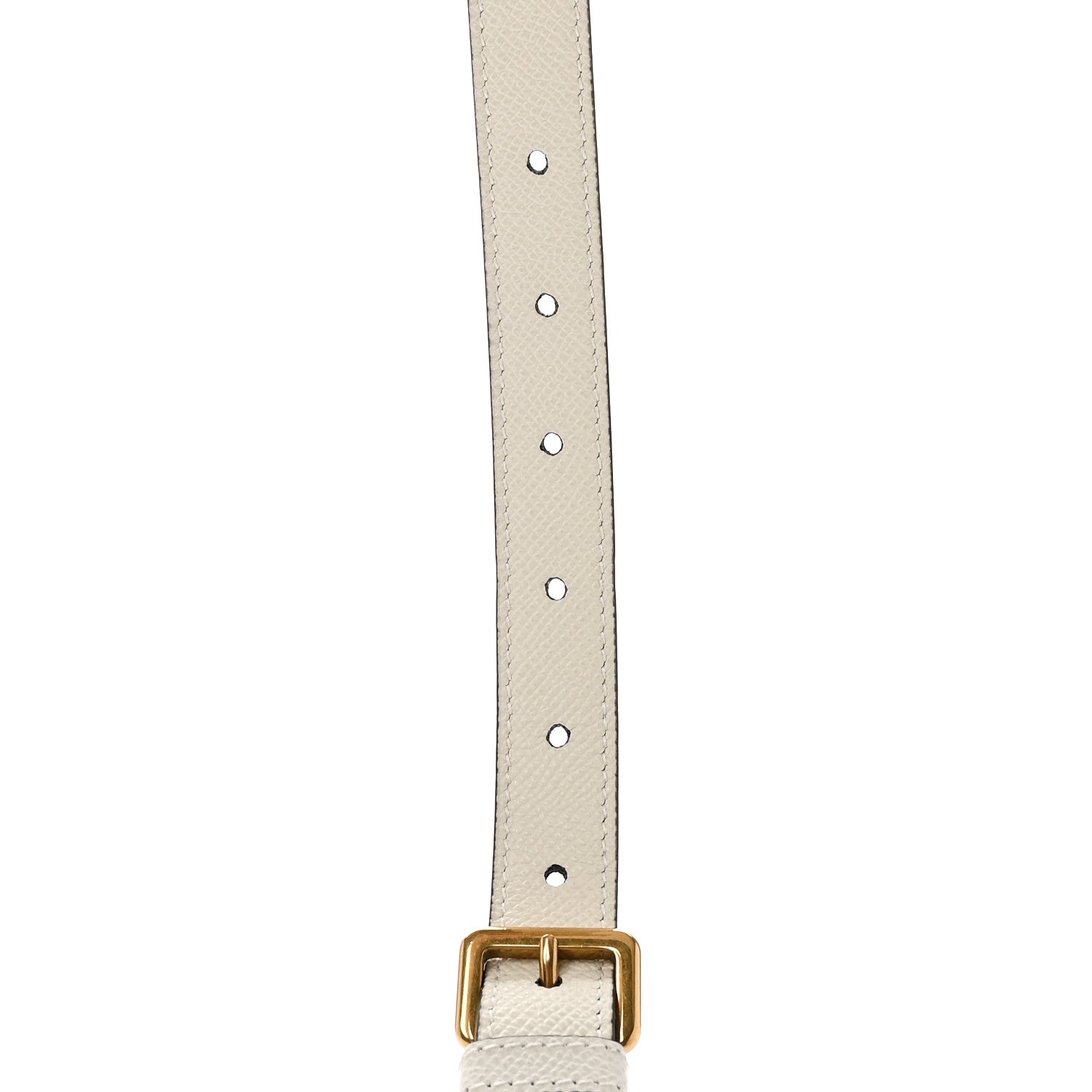 Christian Dior Grained Calfskin Saddle Adjustable Shoulder Strap White 3 of 5