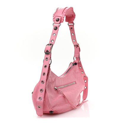 Balenciaga Agneau Arena Small Le Cagole Shoulder Bag Sweet Pink 4 of 11