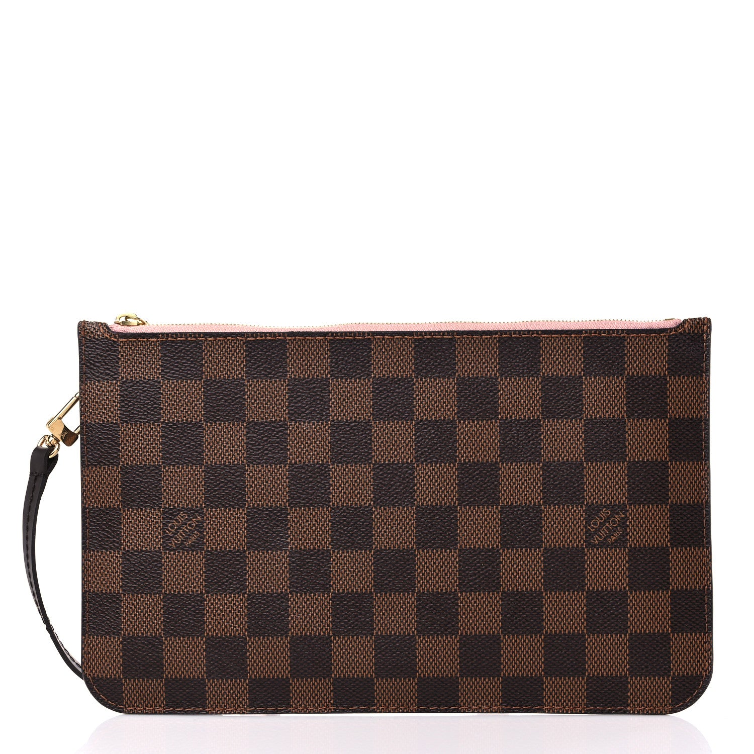 Louis Vuitton Damier Ebene Neverfull MM GM Pochette Rose Ballerine 1 of 7