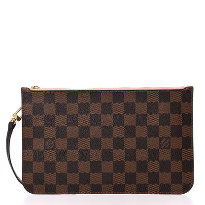 Louis Vuitton Damier Ebene Neverfull MM GM Pochette Rose Ballerine 1 of 7
