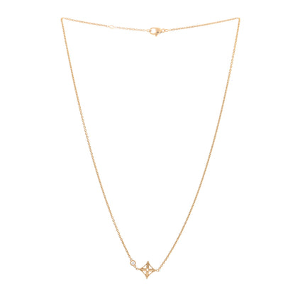 Louis Vuitton 18K Yellow Gold Diamond Idylle Blossom Pendant Necklace 3 of 4