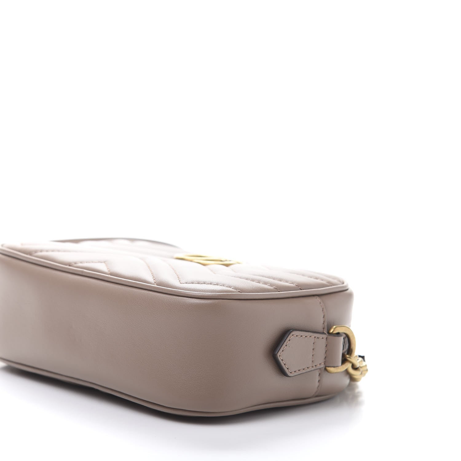 Gucci Calfskin Matelasse Mini GG Marmont Chain Shoulder Bag Porcelain Rose 7 of 11