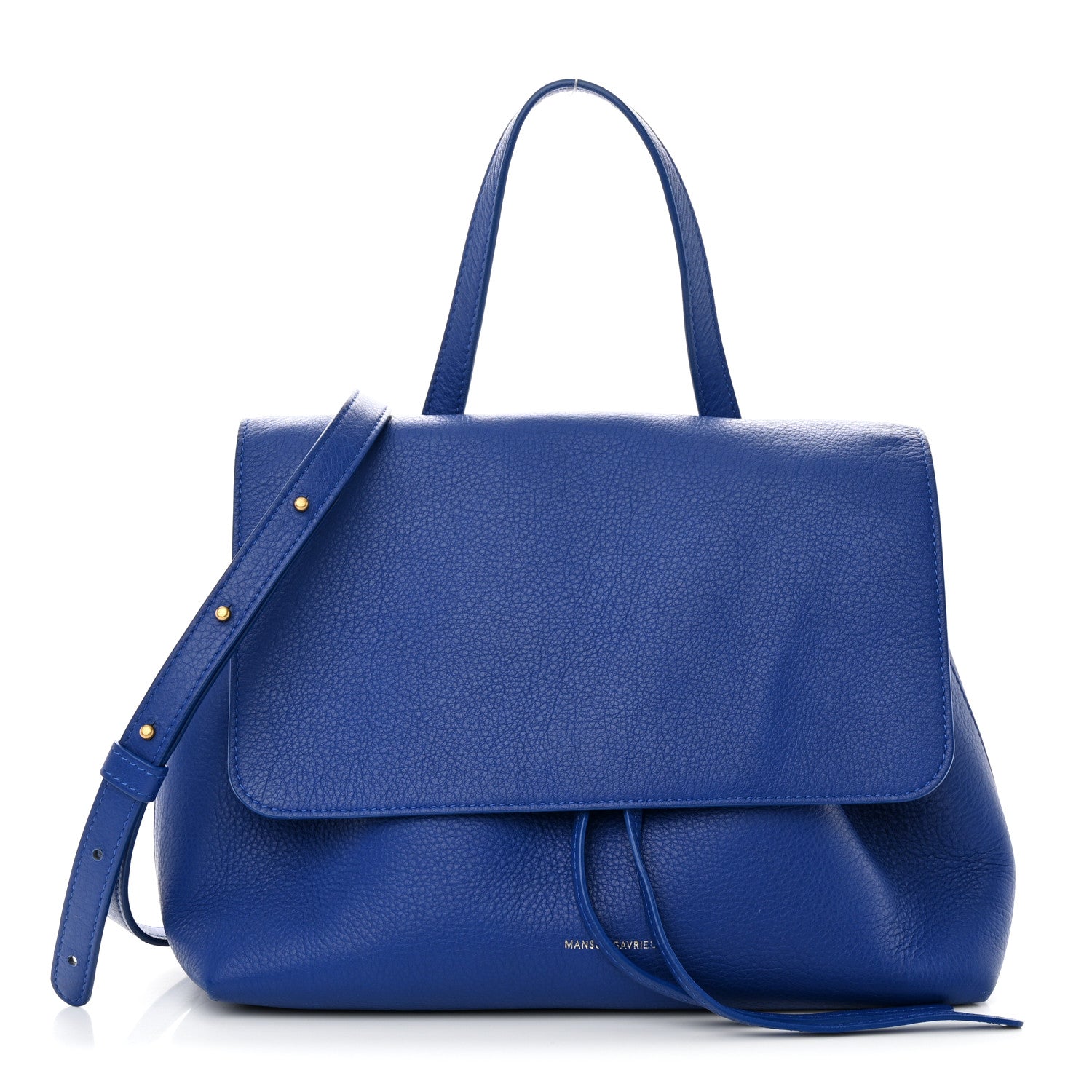 Mansur Gavriel Tumbled Calfskin Lady Bag Royal 1 of 10