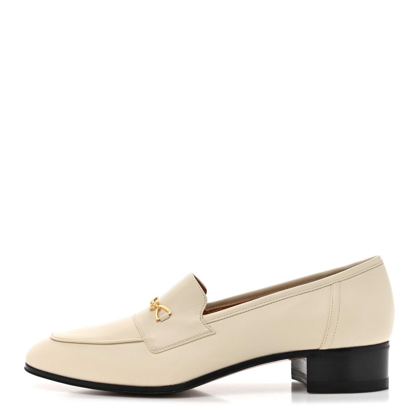 Jakarta Calfskin Womens Interlocking G Horsebit Loafers 40.5 Mystic White