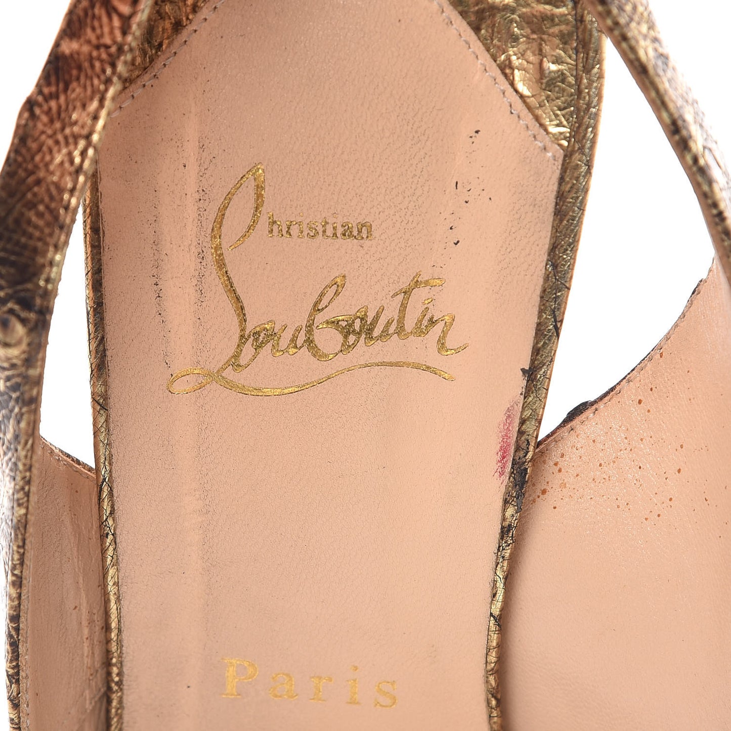 Ostrich No Prive 120 Pumps 41 Gold