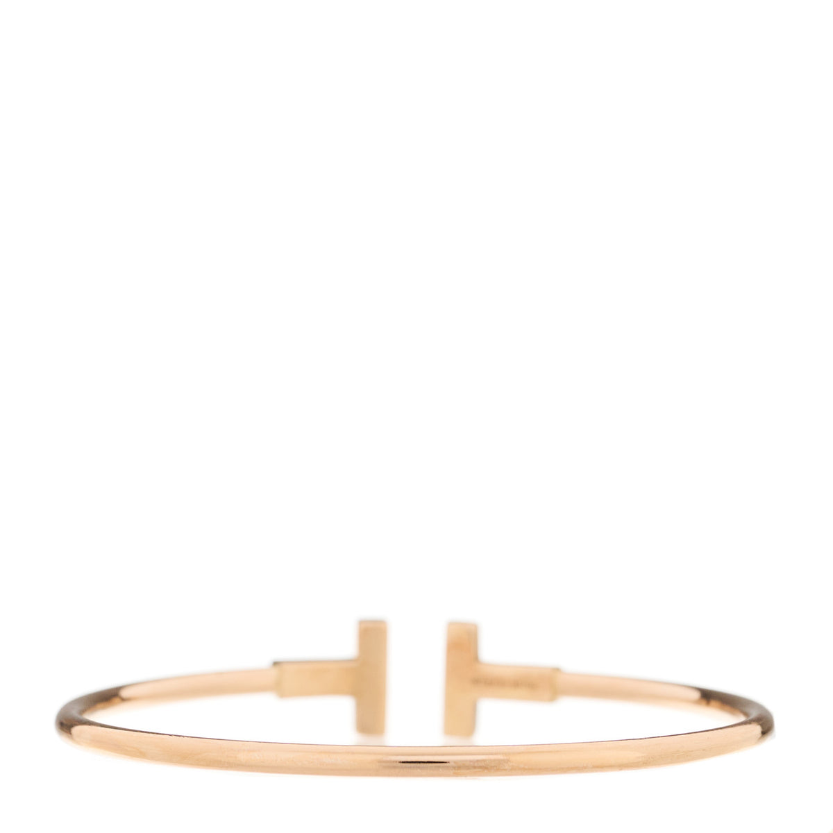 18K Rose Gold T Wire Bracelet