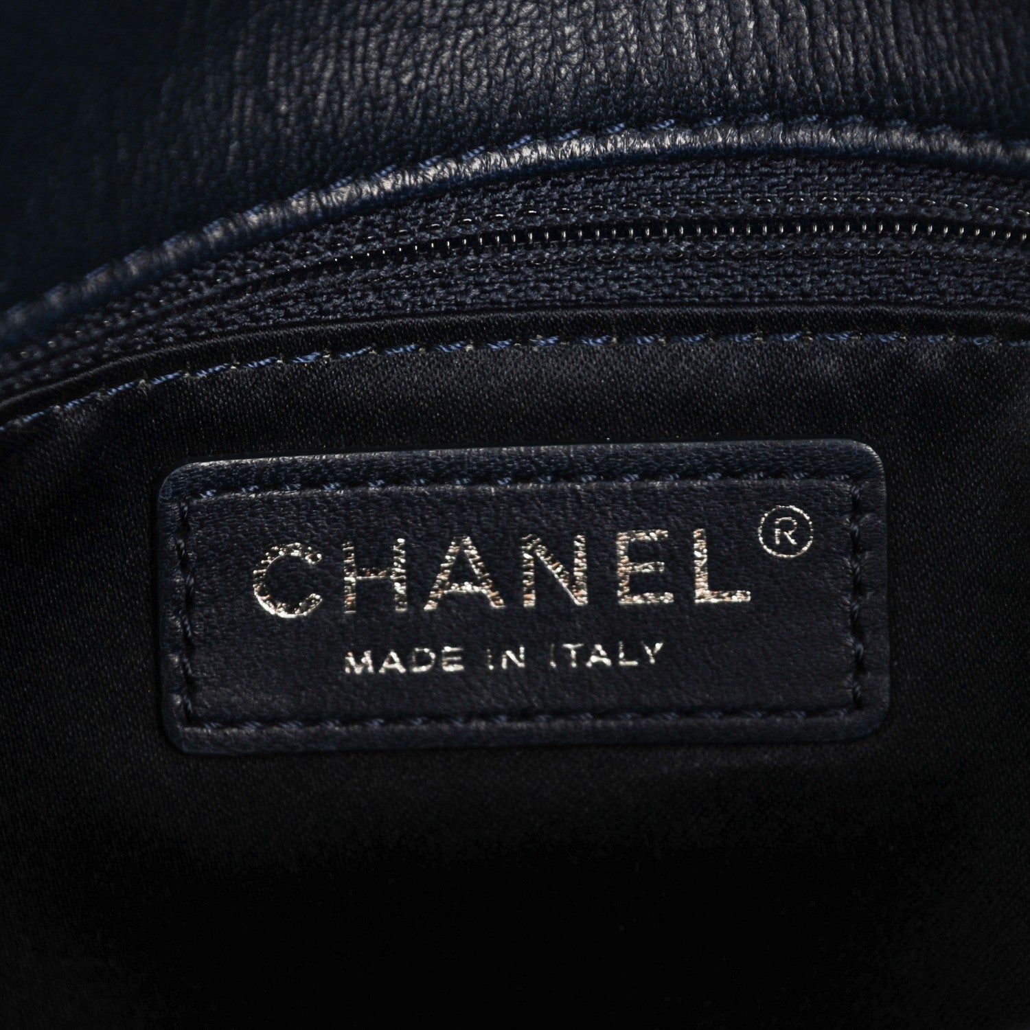 Chanel Lambskin Quilted Large Pagode Piping Flap Dark Navy Blue 6 of 7